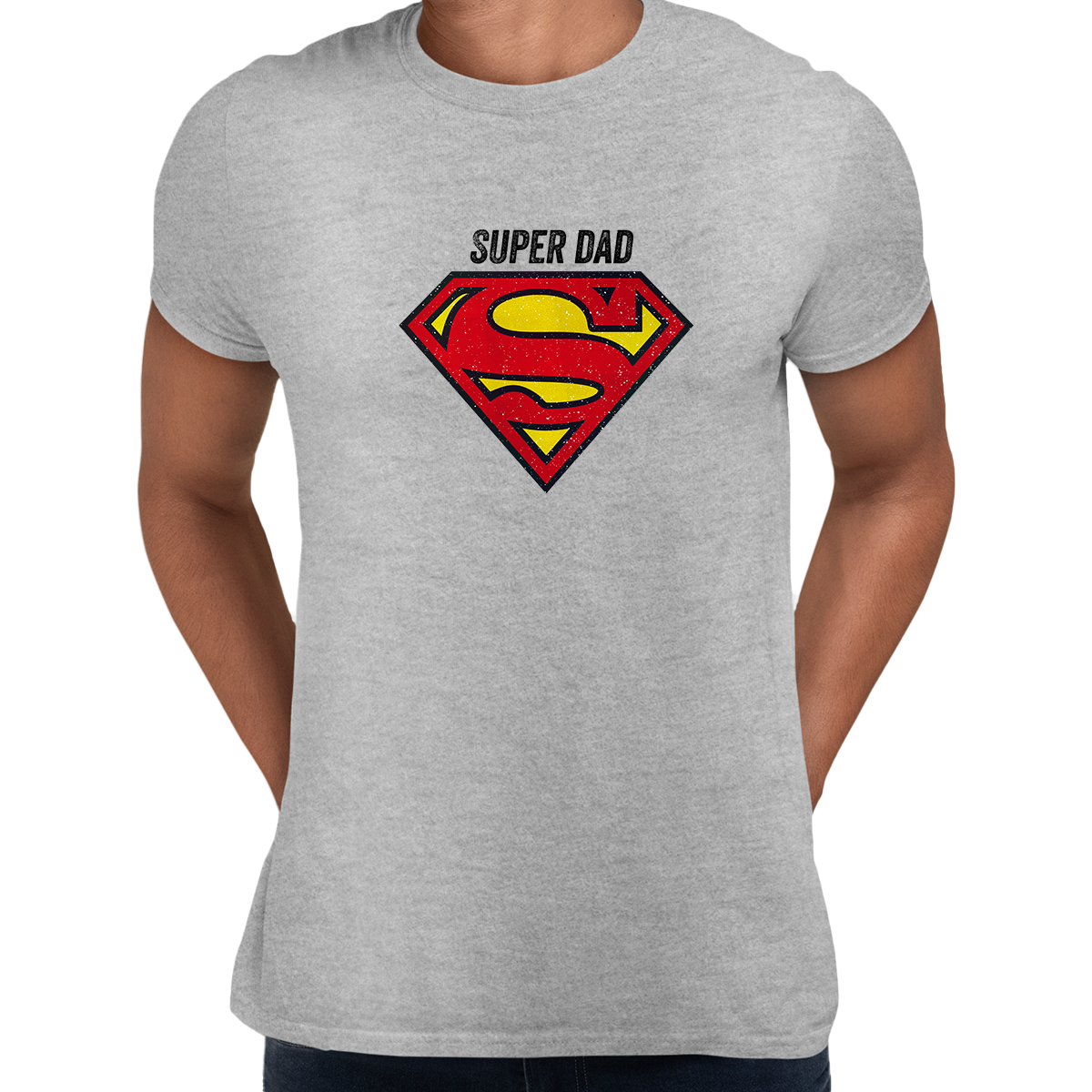 Super Dad Retro Superman DC Comix Action Hero Unisex T-shirt - Kuzi Tees