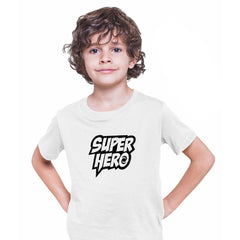 Super-Hero Funny T-Shirt Novelty Joke Tee Rude Gift Him Dad Birthday Slogan T-shirt for Kids - Kuzi Tees