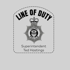 Line of duty - Superintendent Ted Hastings Mens Printed BBC TV Series 6 T-Shirt Inspired By Police Logo Unisex T-Shirt - Kuzi Tees
