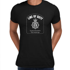 Line of duty - Superintendent Ted Hastings Mens Printed BBC TV Series 6 T-Shirt Inspired By Police Logo Unisex T-Shirt - Kuzi Tees