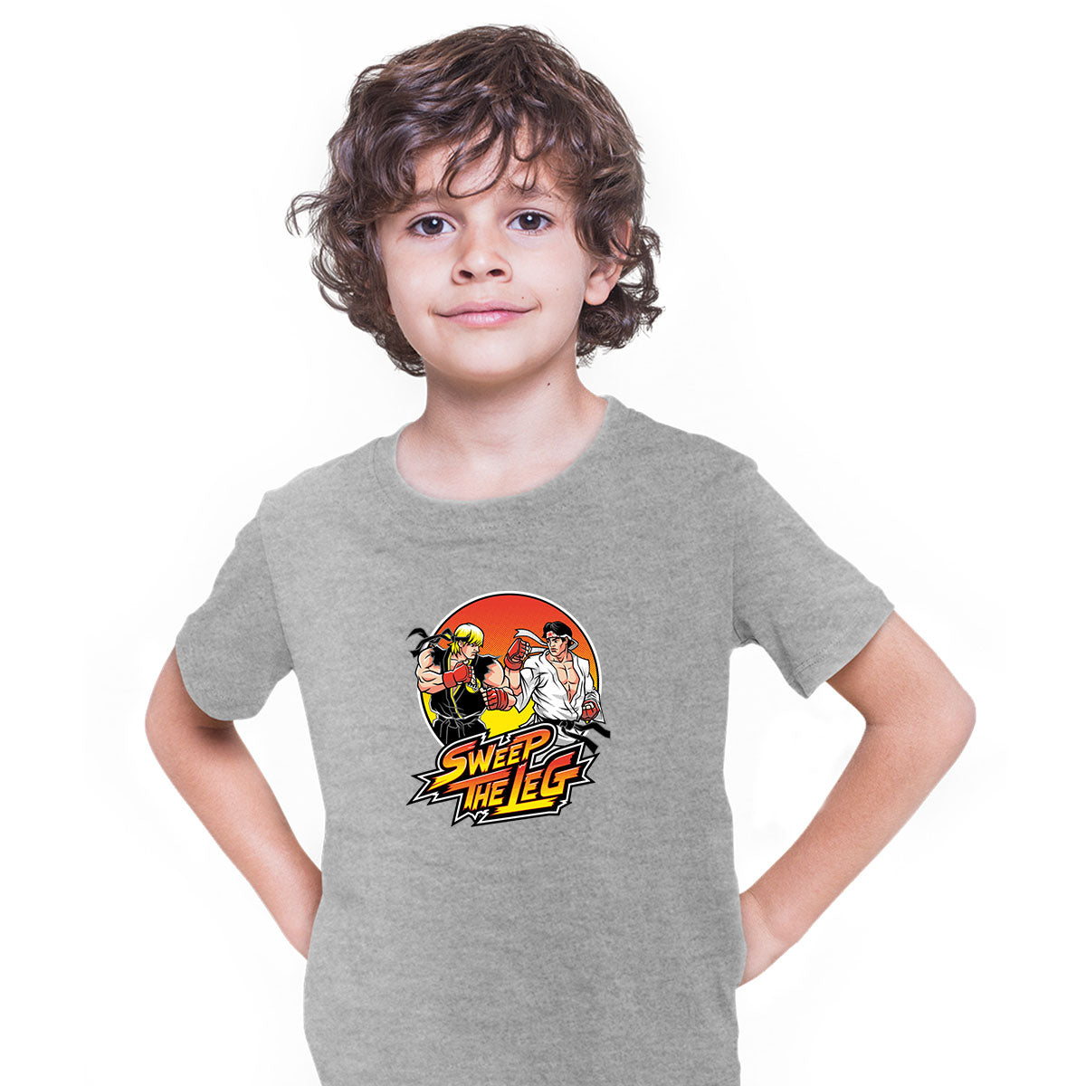 Sweep the Leg Johnny Cobra Kai Retro Nostalgia TV series Kids t-shirt - Kuzi Tees