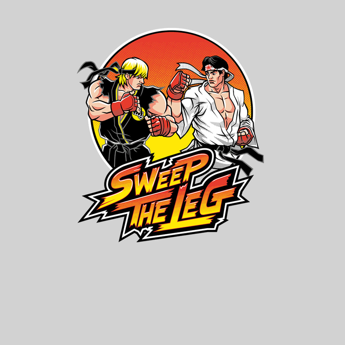 Sweep the Leg Johnny Cobra Kai Retro Nostalgia TV series Adult t-shirt - Kuzi Tees