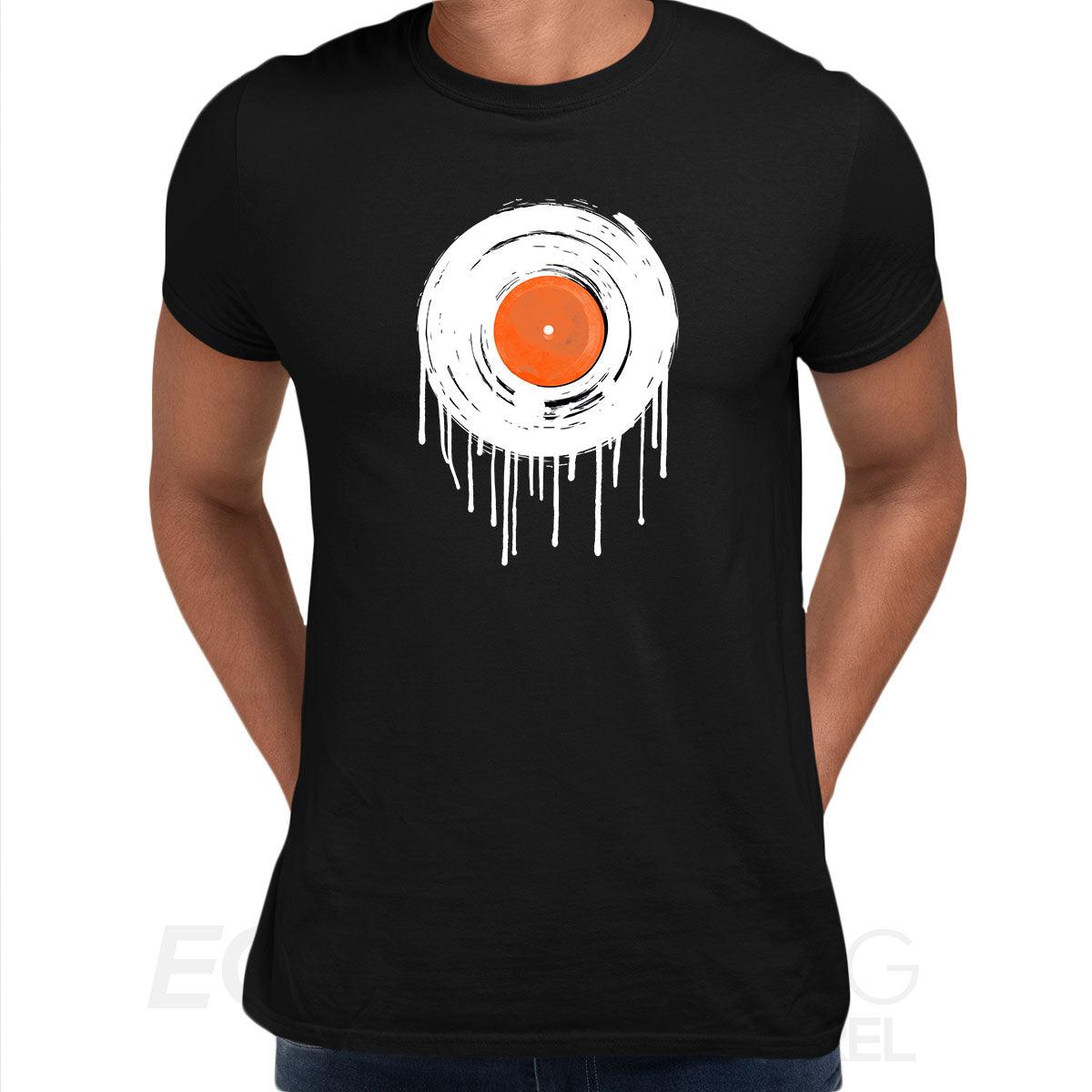 DJ T-Shirt Vinyl Minimal Drum & Bass Novelty Deck Decks Turntable LP Record Unisex T-shirt - Kuzi Tees