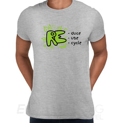 Recycle Mens T-Shirt Symbol Eco Friendly Environmental Earth Gift Present Unisex T-shirt - Kuzi Tees