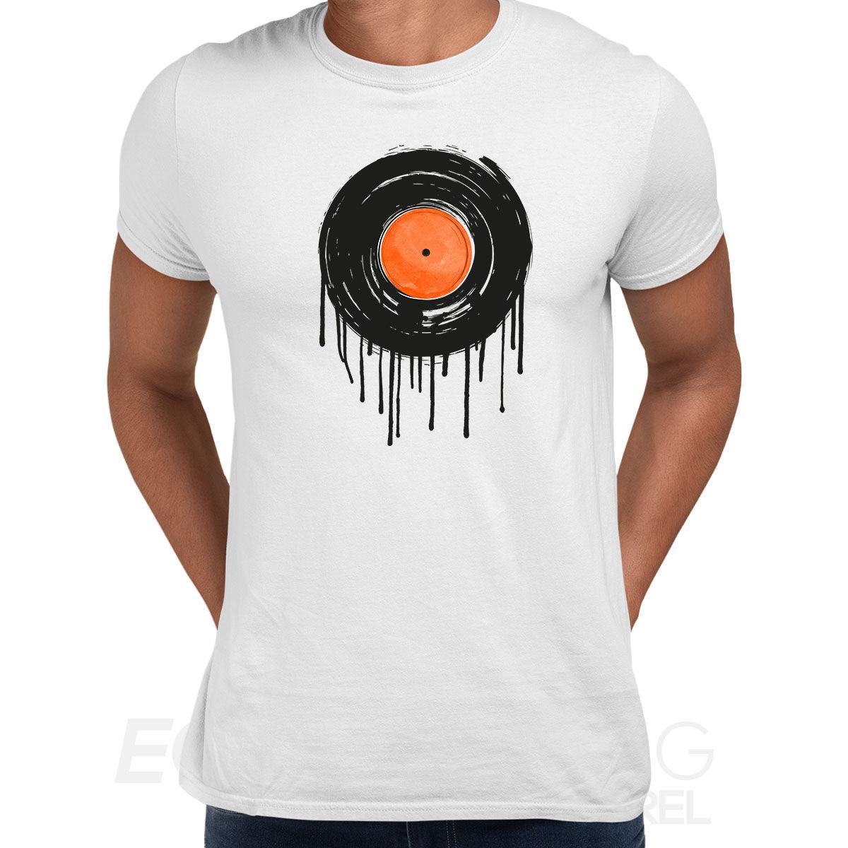 DJ T-Shirt Vinyl Minimal Drum & Bass Novelty Deck Decks Turntable LP Record Unisex T-shirt - Kuzi Tees