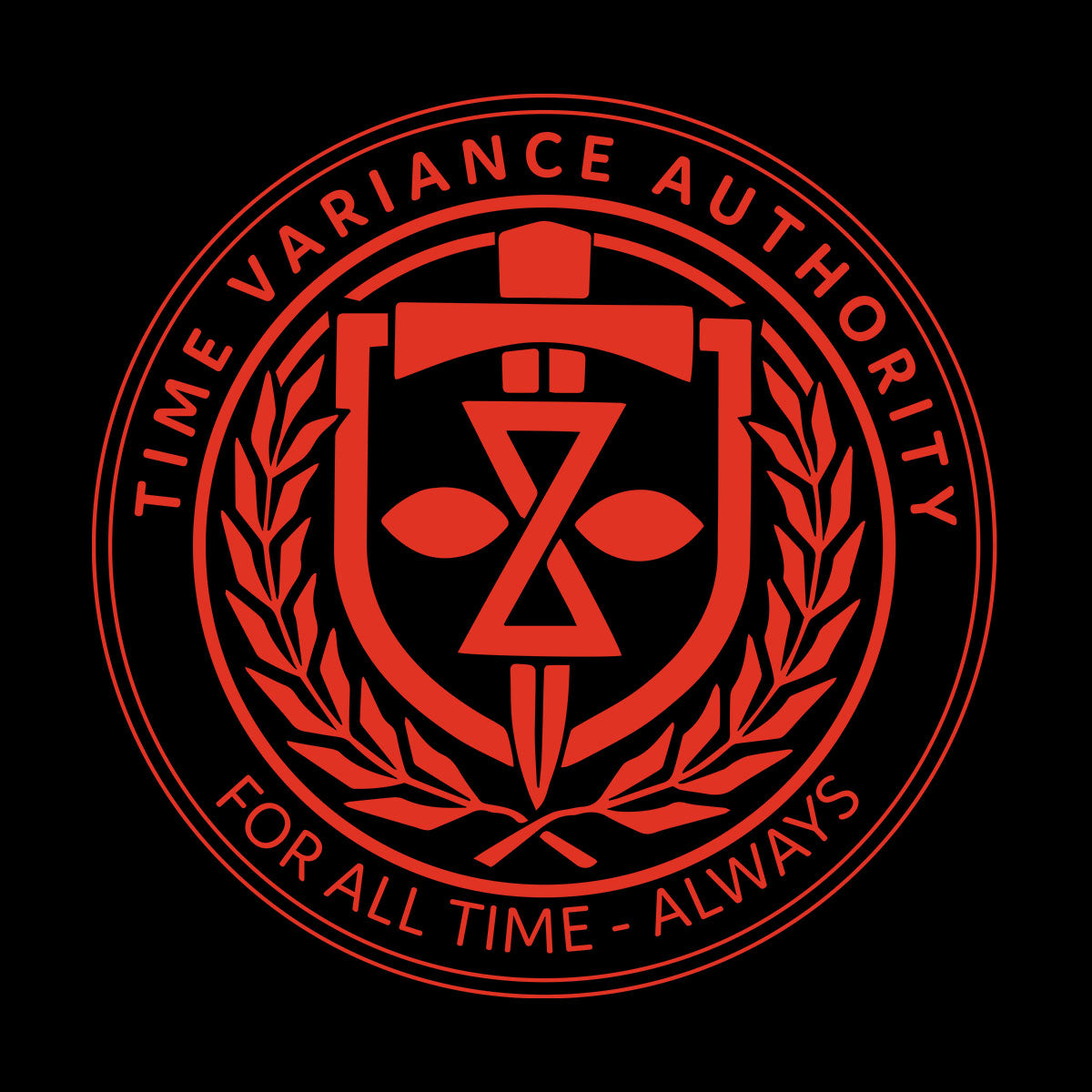 Loki TVA Symbol T-shirt Time Variance Authority Marvel Kids Adults Novelty Geek Funny - Kuzi Tees