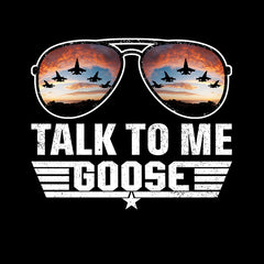 Talk To Me Goose T-shirt Top Gun Maverick 2022 Movie Tees Kids T-shirt Black
