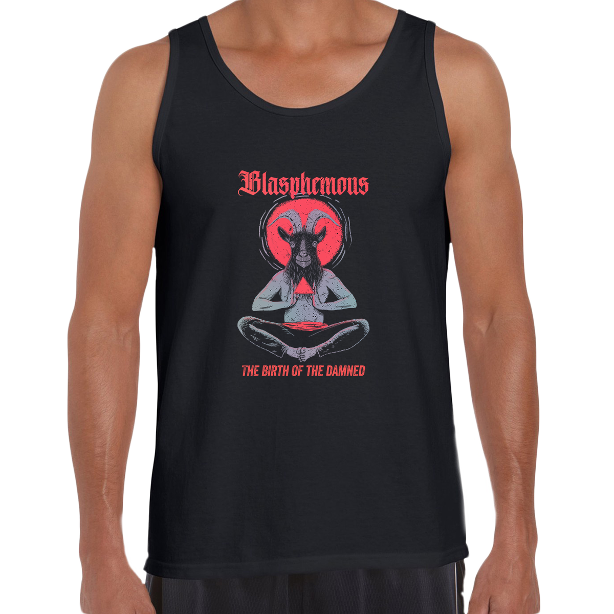 The Birth of The  Damned Hardcore Metal Occult Unisex Tank Top - Kuzi Tees