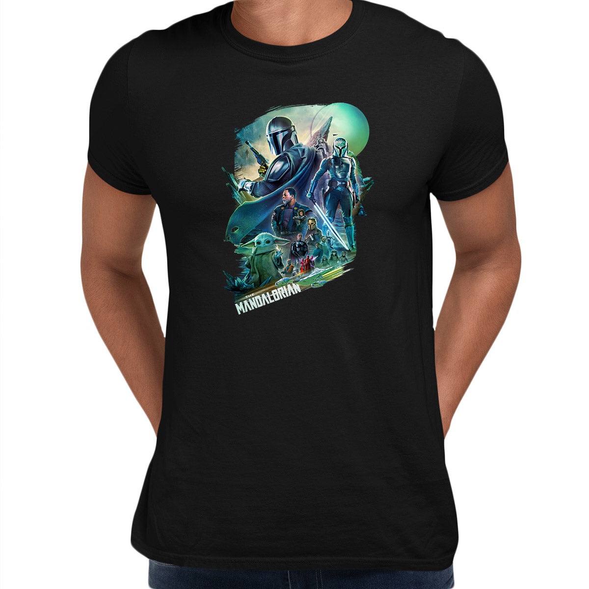 The Mandalorian Black T-shirt Grogu Bo-Katan The Return Final Episode Moff Gideon