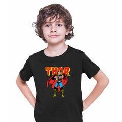 The Mighty Thor Kids T-Shirt Nostalgia avenger comic book cover design - Kuzi Tees