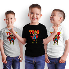The Mighty Thor Kids T-Shirt Nostalgia avenger comic book cover design - Kuzi Tees