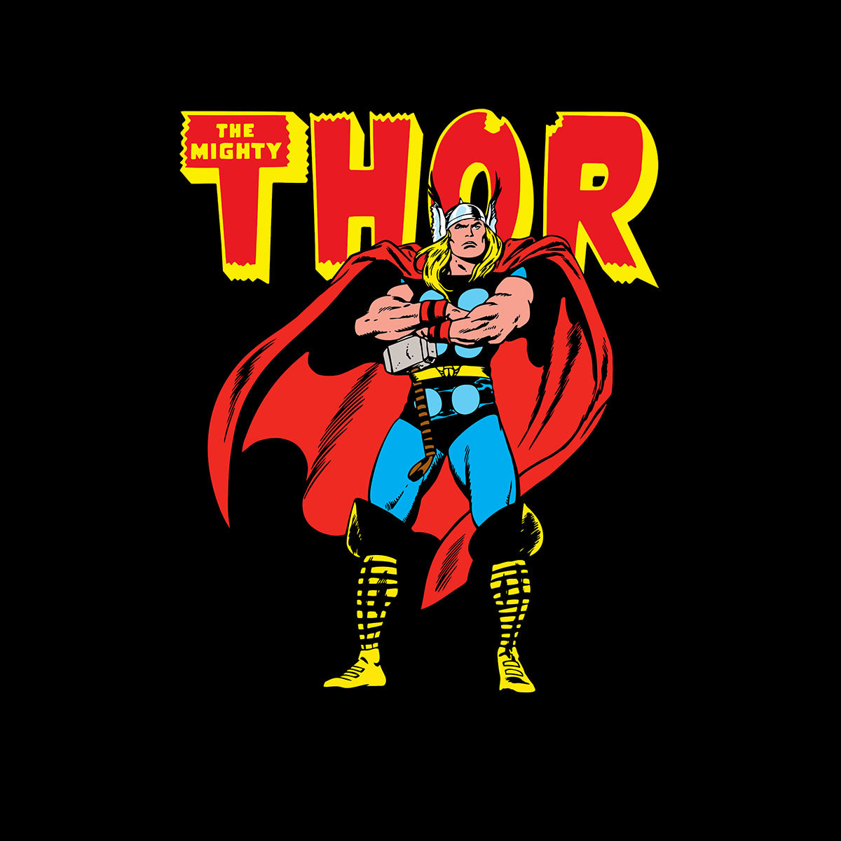 The Mighty Thor Kids T-Shirt Nostalgia avenger comic book cover design - Kuzi Tees