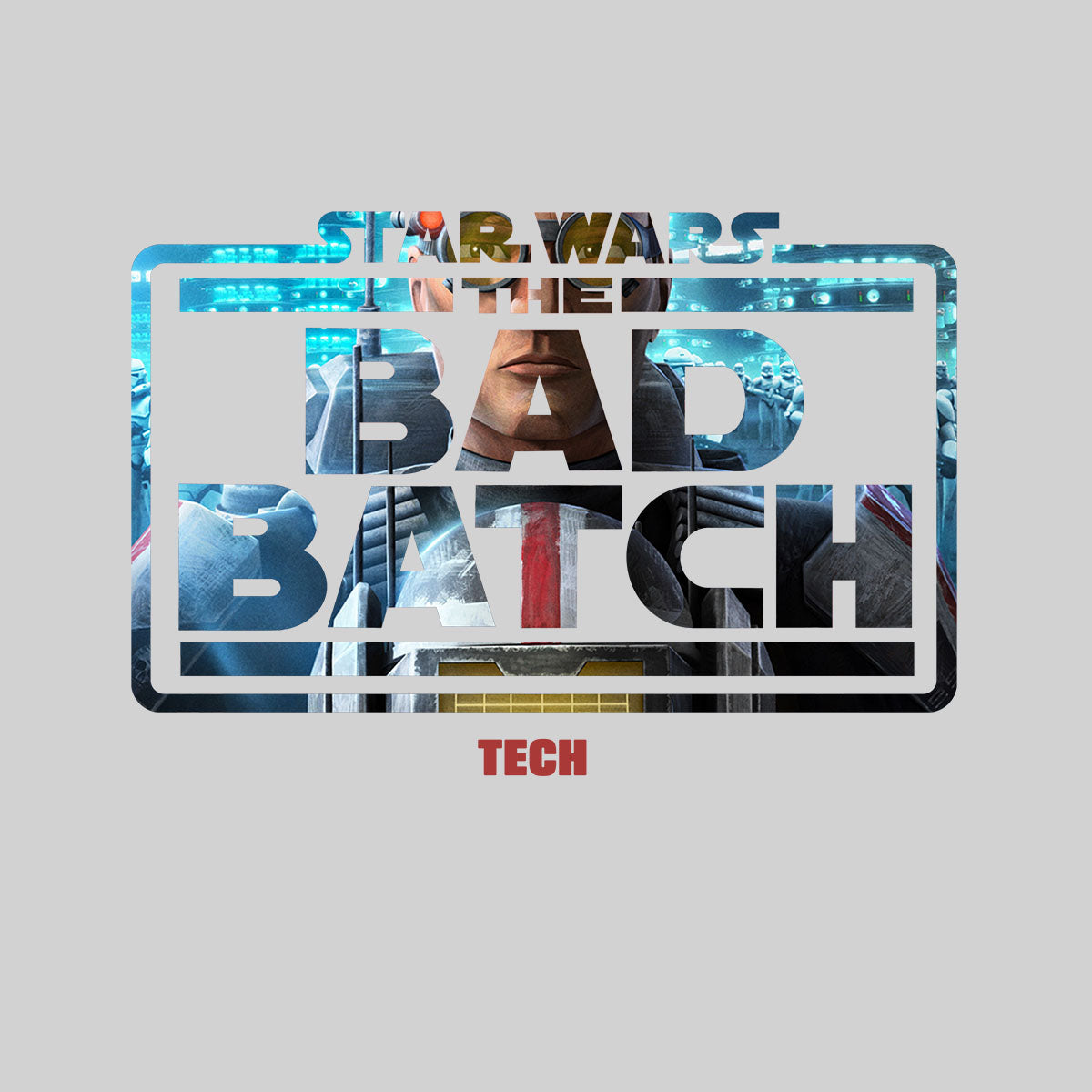 The Bad Batch - Tech Clone Wars T-Shirt Novelty Funny Gift Movie Colorful T-shirt for Kids - Kuzi Tees