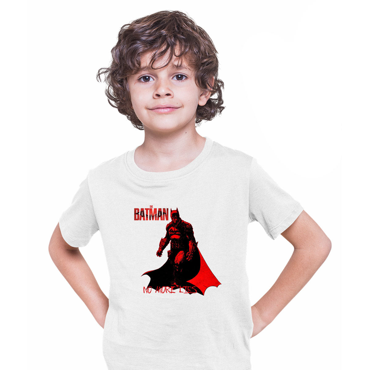 The Batman No More Lies Movie Kids T-shirt 2022 Superheroes Batman Bruce Wayne - Kuzi Tees