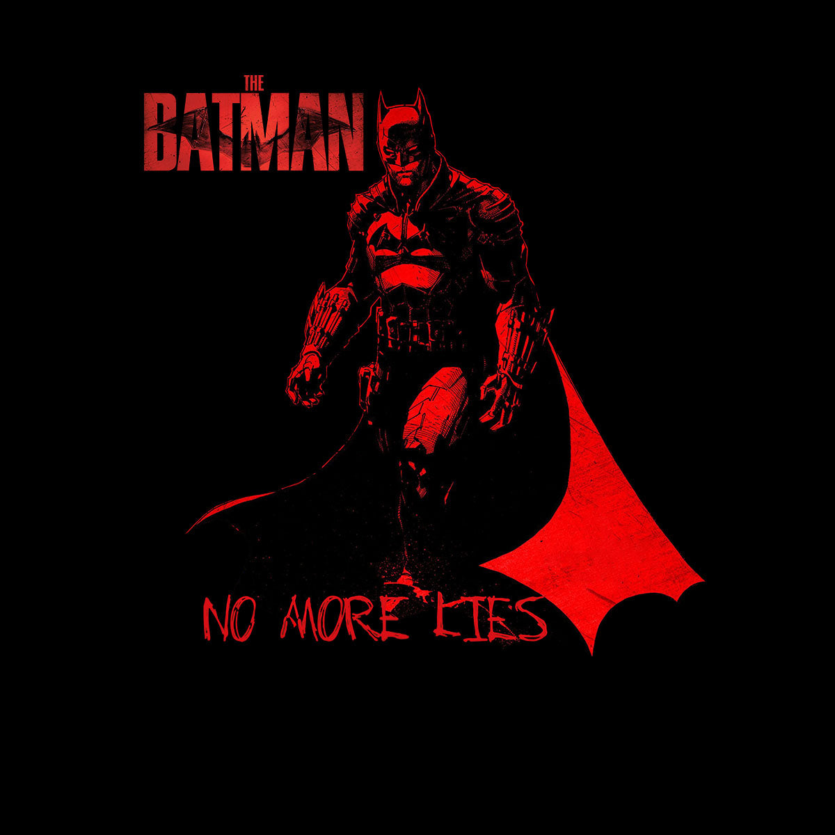 The Batman No More Lies Movie Kids T-shirt 2022 Superheroes Batman Bruce Wayne - Kuzi Tees