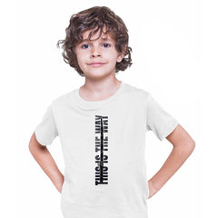 The Darksaber Boba Fett Kids T-Shirt TV Quote and Legendary Lightsaber Design - Kuzi Tees