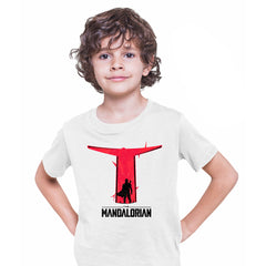 This Is The Way T-Shirt Mandalorian Star Wars Helmet Birthday Gift T-shirt for Kids - Kuzi Tees