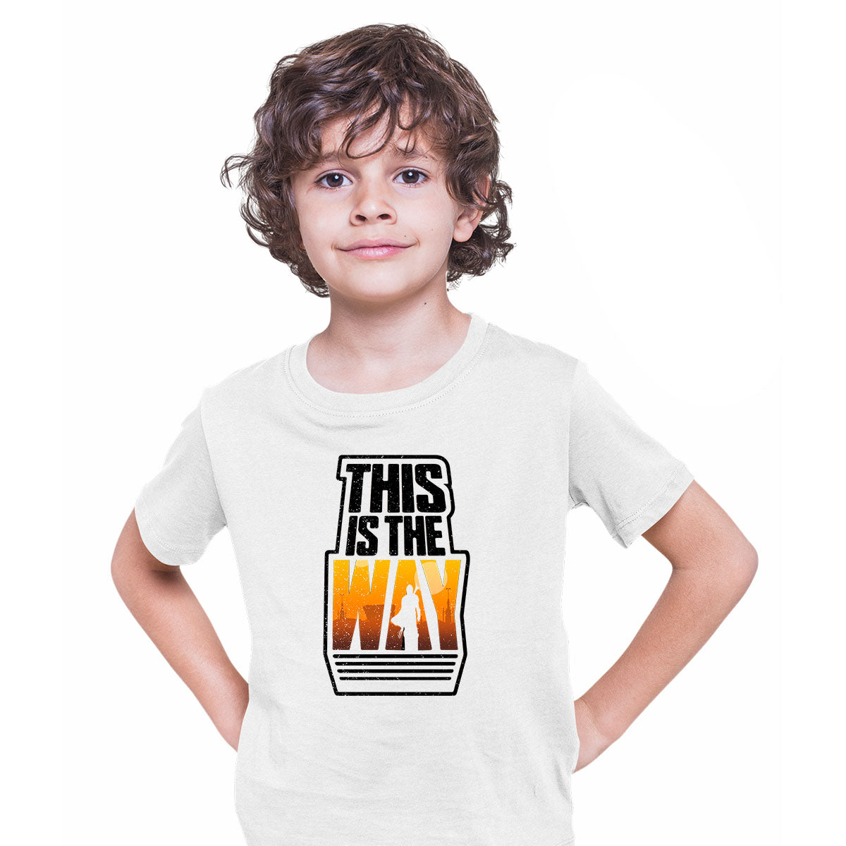 This Is The Way T-Shirt Mandalorian Star Wars Baby Yoda Disney Birthday Gift T-shirt for Kids - Kuzi Tees
