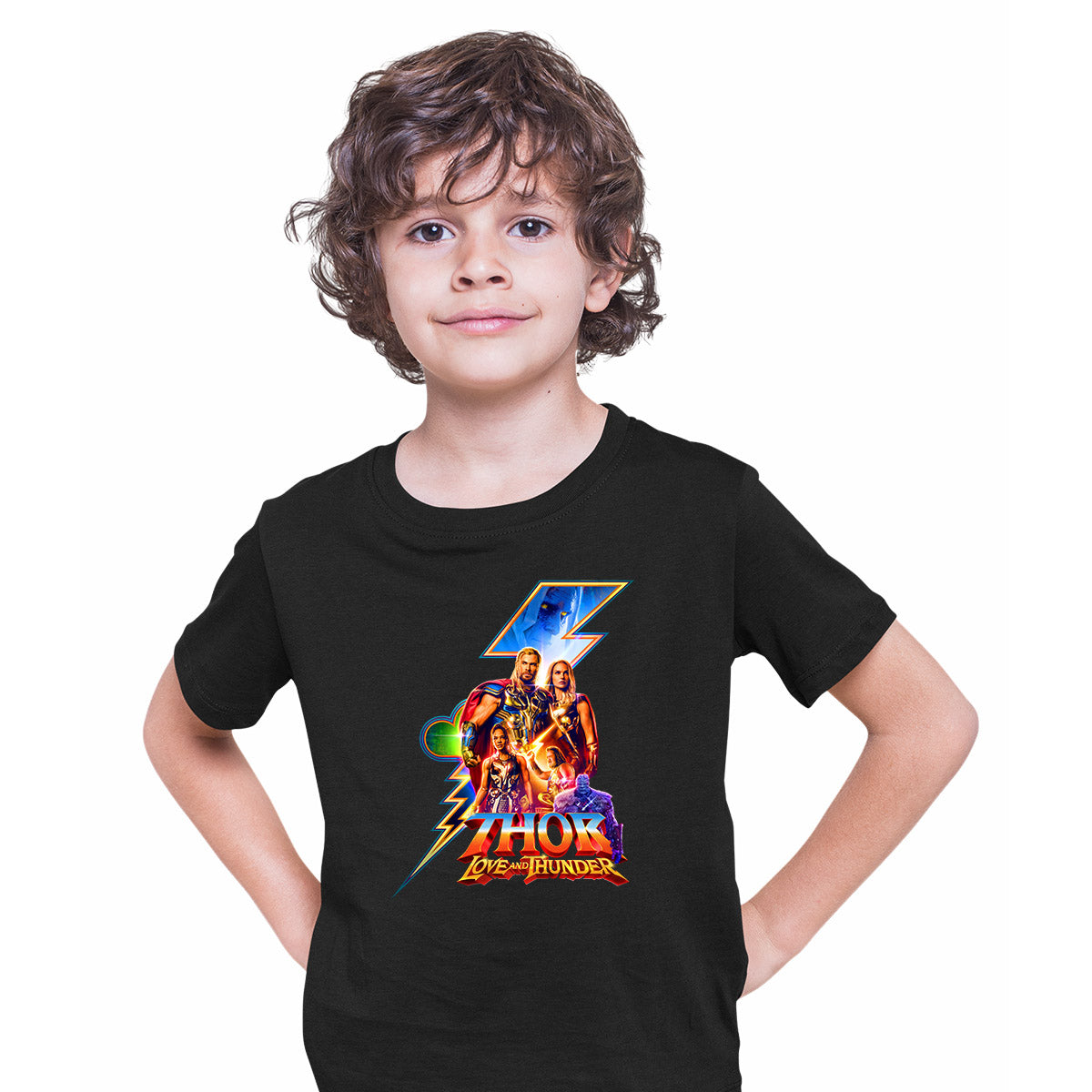 Thor Love and Thunder Tee A journey unlike anything he's ever faced Kids T-Shirt Black