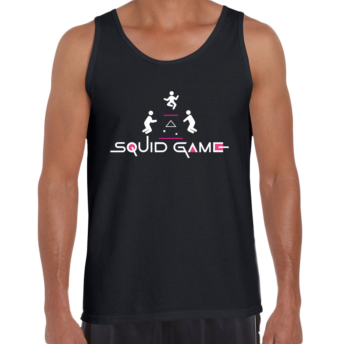 Three At The Table Squid Game Cosplay Inspired TV Puzzle Unisex Tank Top - Kuzi Tees