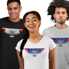 Top Gun Maverick Plane Logo T-shirt