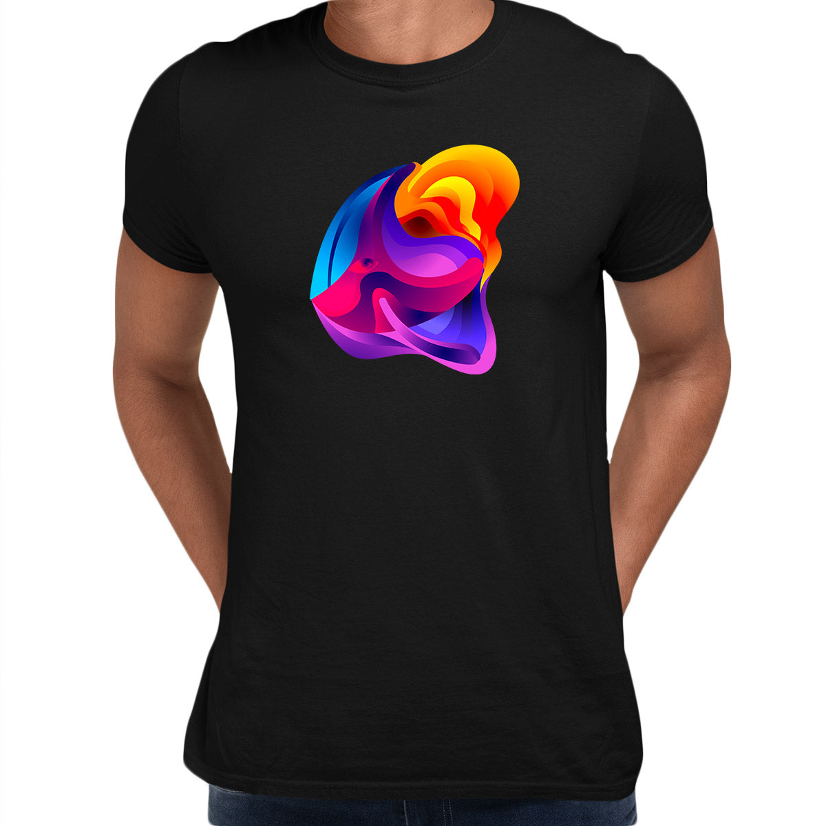 Tropical Shell With Sunset Unique Surreal Design T-shirt - Kuzi Tees
