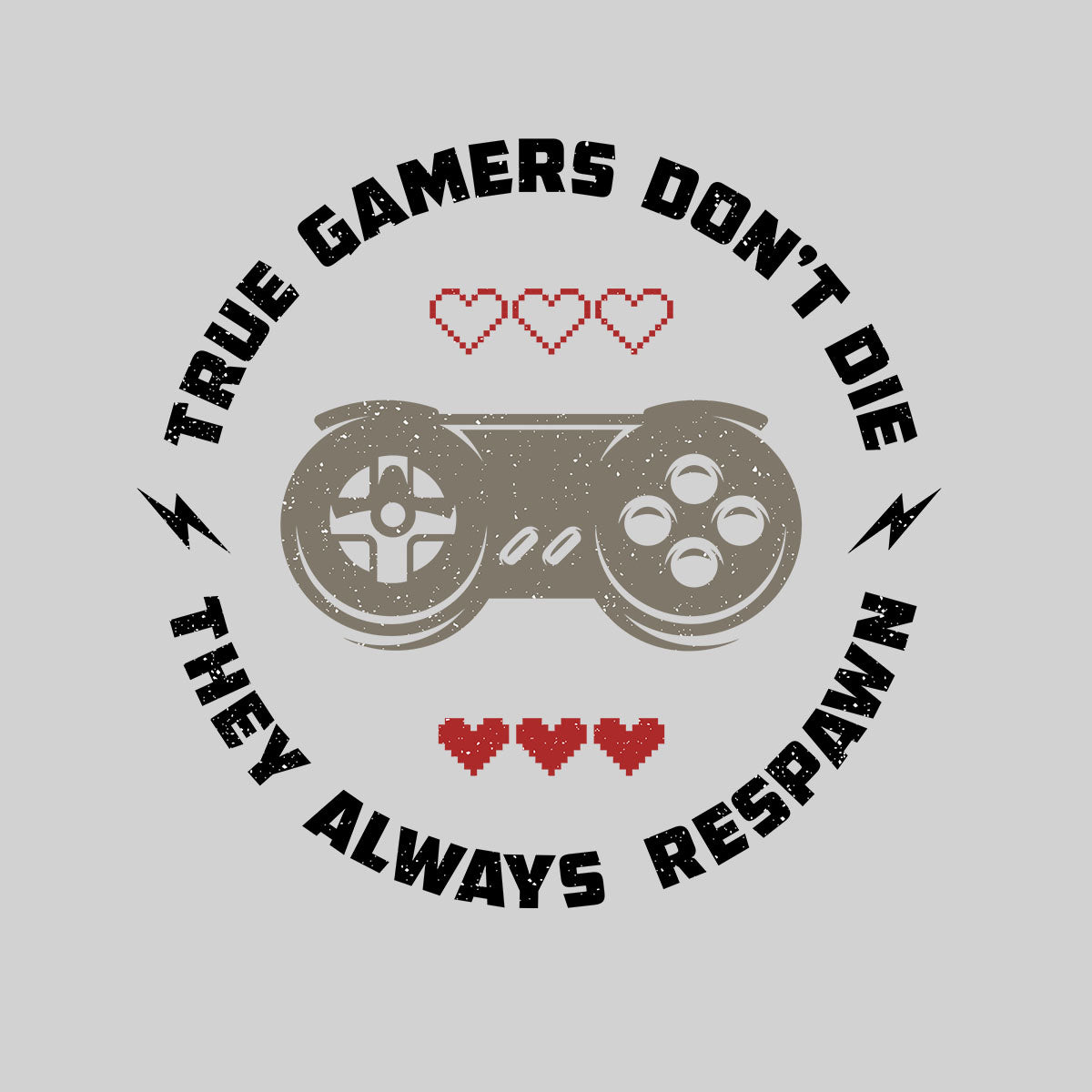 Kids Gaming T-Shirt Old School Gamer Retro Video Game True Gamer Respawn T-shirt for Kids - Kuzi Tees