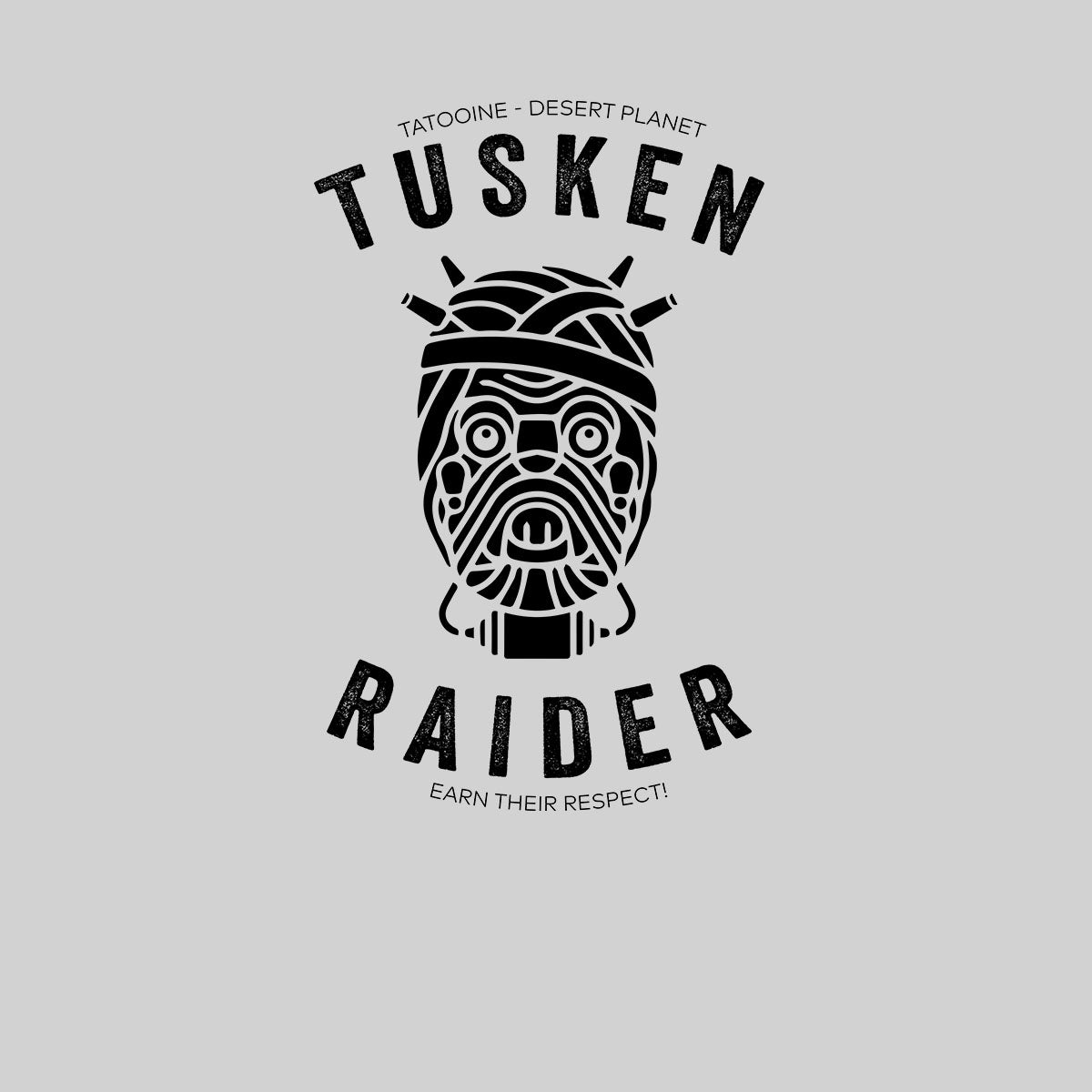 Tusken Raider Tatooine Boba Fett Inspired Respect T-shirt - Kuzi Tees