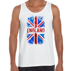 Union Jack Abstract Print Mens Women Tank Top Great Britain Flag - Kuzi Tees