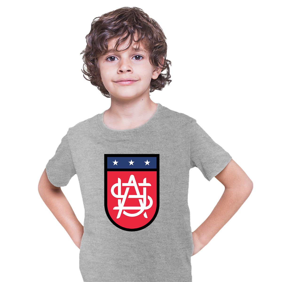 USA Logo Sport Baseball Football Kids Shirt - Kuzi Tees