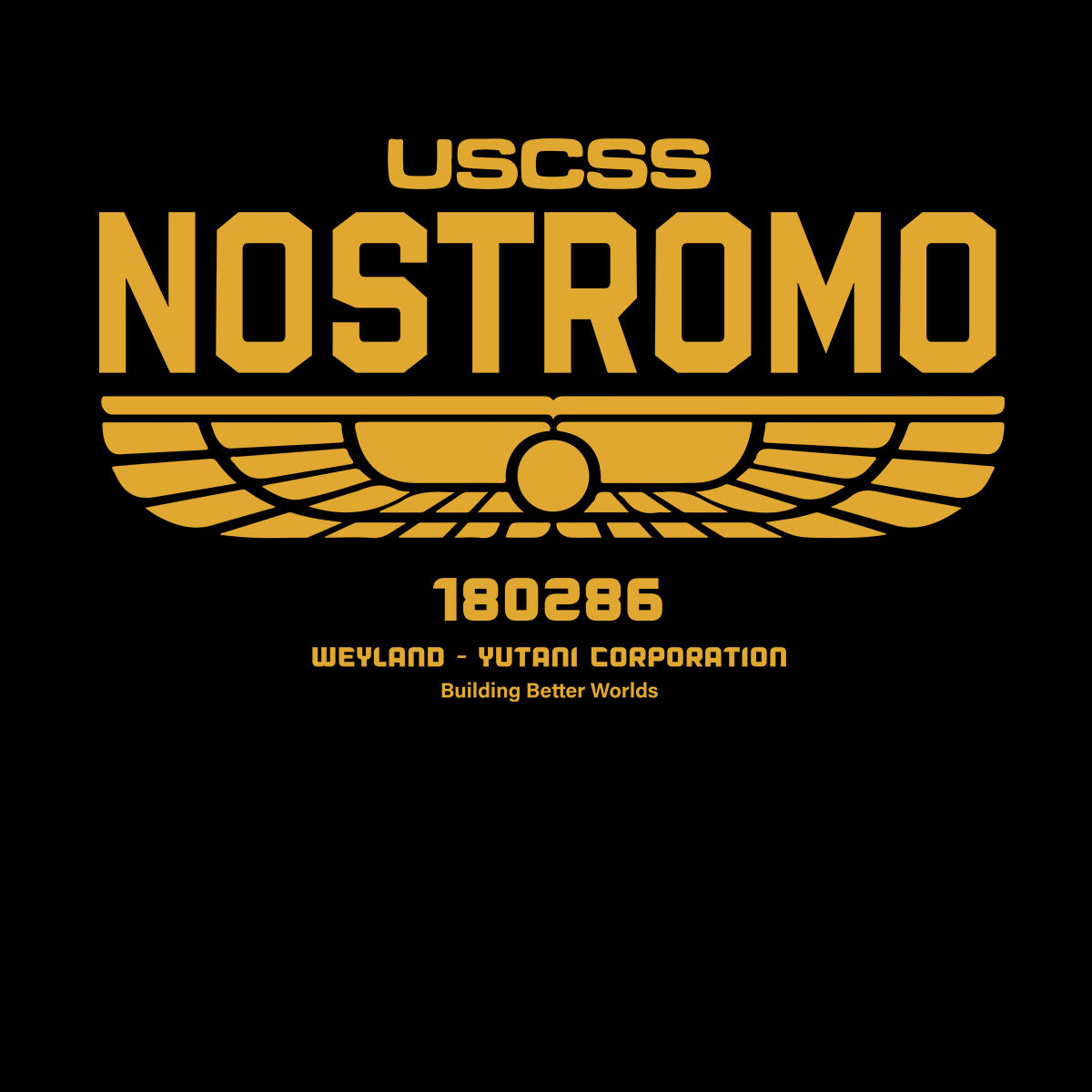 USCSS T-Shirt Nostromo Weyland Yutani Ship - Kuzi Tees