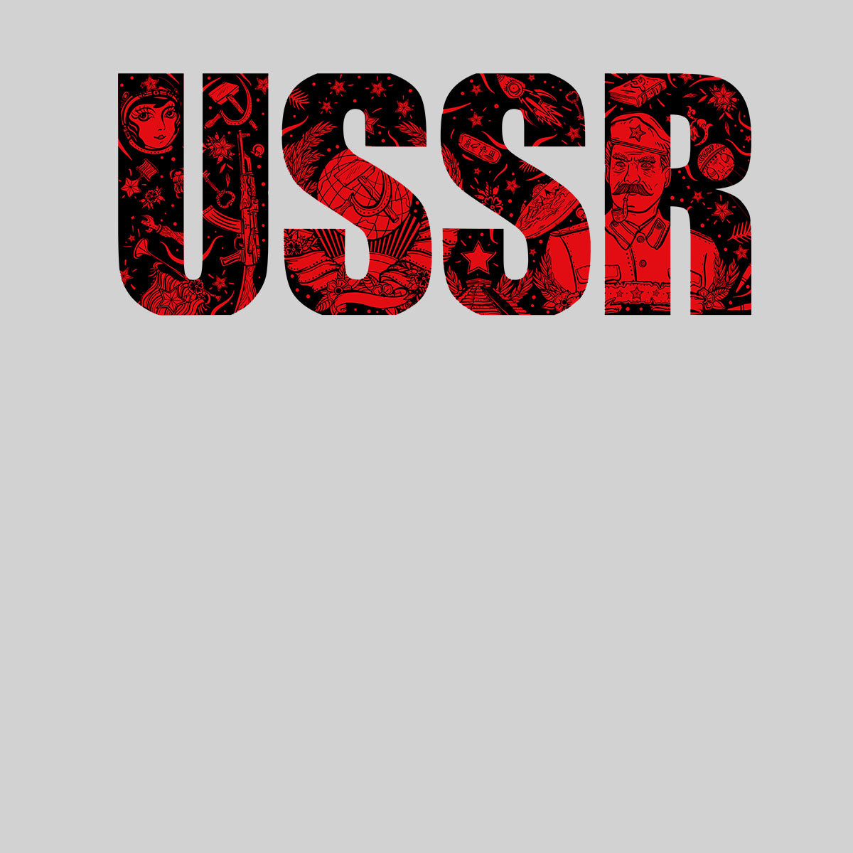 USSR Propaganda Nostalgic design Typography Unisex T-shirt - Kuzi Tees