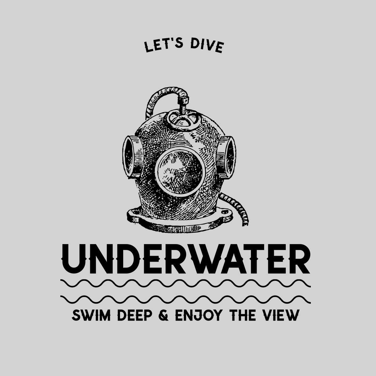 Underwater Dive Swim deep & enjoy the view Scuba Diving Unisex Tank Top - Kuzi Tees