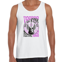 Voodoo Rock Festival 68 Retro Indie Blues Vintage Graphic Print Typography Unisex Tank Top - Kuzi Tees