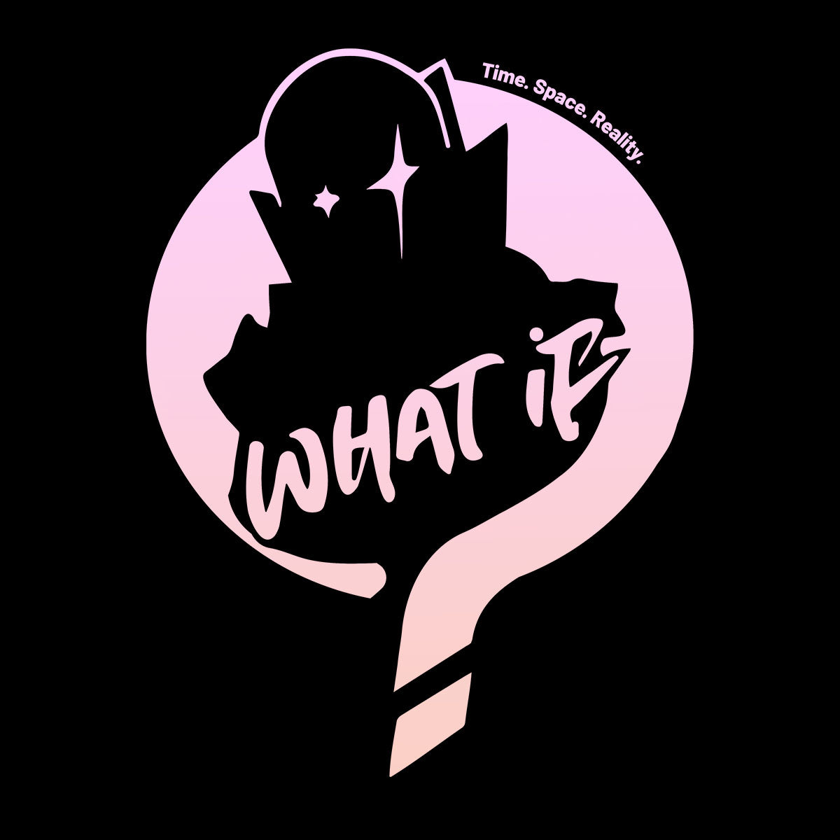 What If MCU Marvel Tee Pink Typography T-shirt for Kids - Kuzi Tees