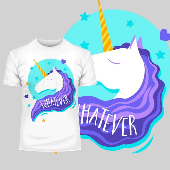 Whatever Unicorn Rule the World T-shirts With An Attitude - Kuzi Tees