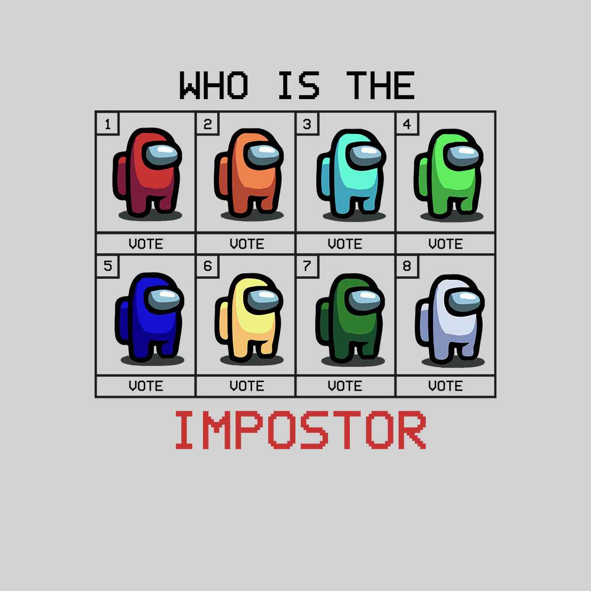 Who is The Impostor Among Us Gamer Funny Gift Tee Top Xmas Baby & Toddler Body Suit - Kuzi Tees