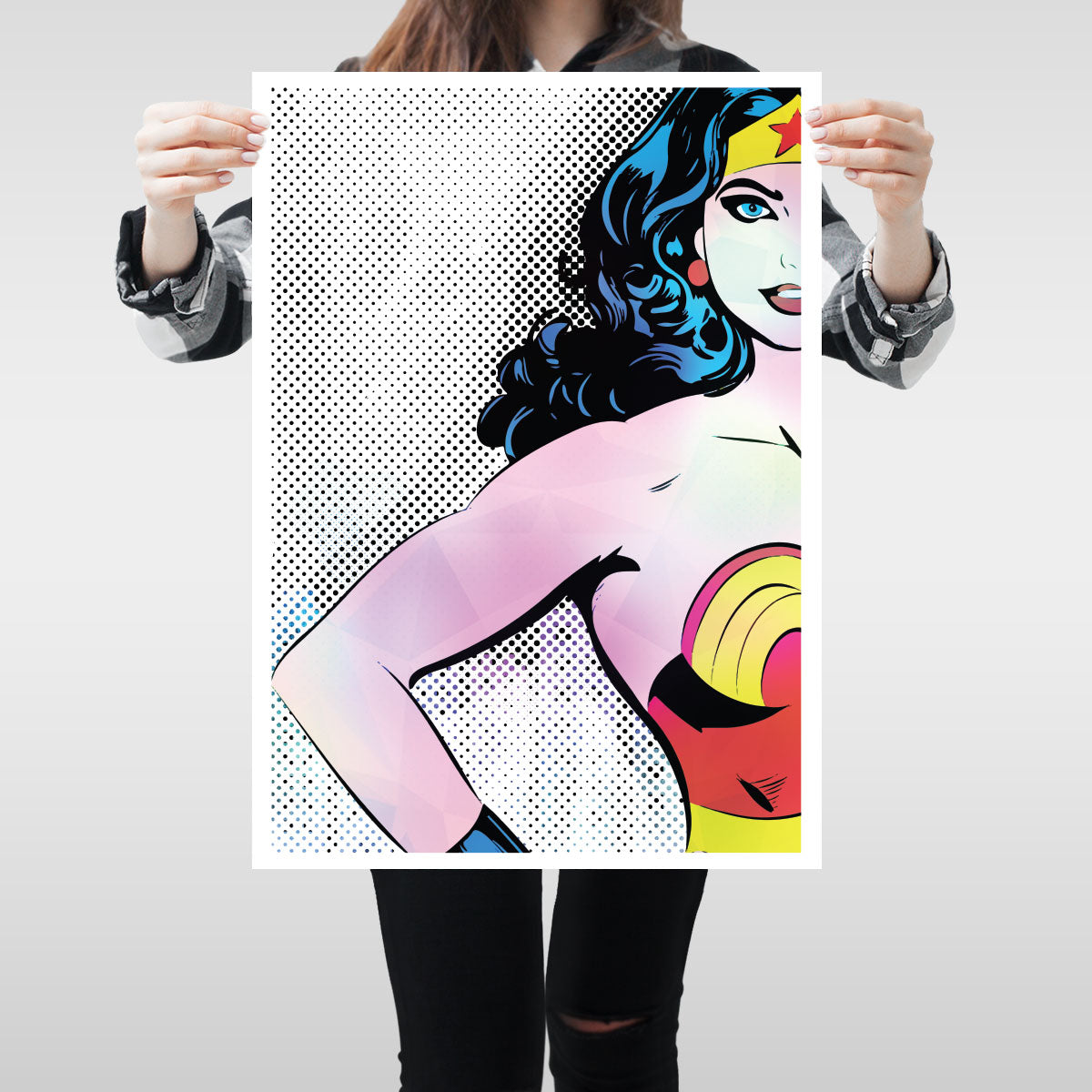 Wonder Woman Wall Art A2 Print Anime Manga Big Size Gift Idea Marvel Comix - Kuzi Tees