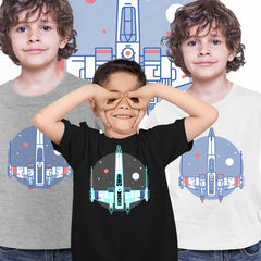 Star Wars X-Wing T-shirt Galaxy Fighter Pilot T-shirt Movie Costume The Rise Of Skywalker - Kuzi Tees