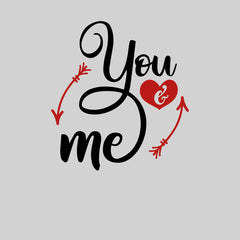 You and me Valentines Love T-shirt for men Unisex T-Shirt - Kuzi Tees