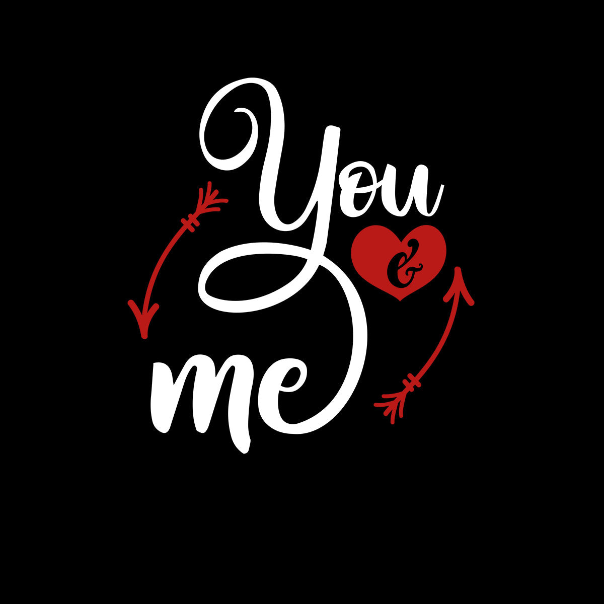 You and me Valentines Love T-shirt for men Unisex T-Shirt - Kuzi Tees