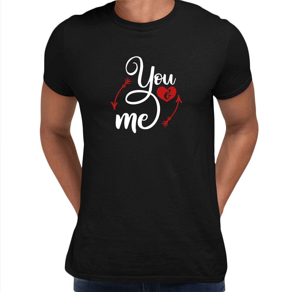 You and me Valentines Love T-shirt for men Unisex T-Shirt - Kuzi Tees