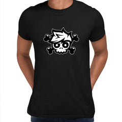 Youtube Crainer Cool Skull Illustration Abstract Black and White Unisex T-shirt - Kuzi Tees