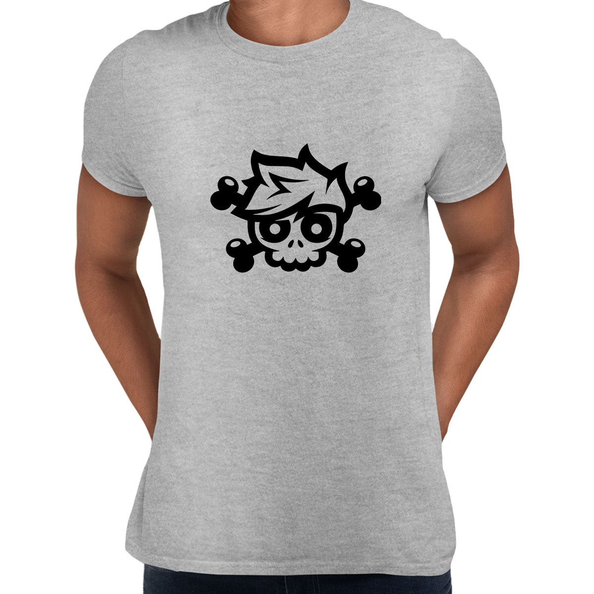 Youtube Crainer Cool Skull Illustration Abstract Black and White Unisex T-shirt - Kuzi Tees