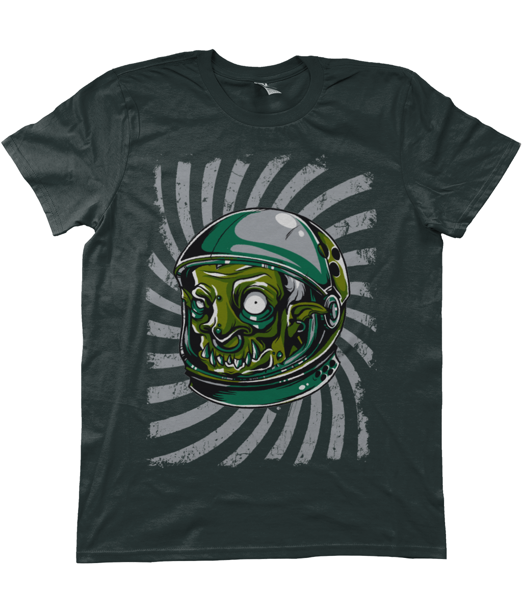 Urban Graffiti Zombie Monster Astronaut Illustration T-Shirt - Kuzi Tees