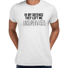 In my defence Mens Funny T-Shirt Novelty Joke T-Shirt Rude Gift Him Dad Birthday Slogan Unisex T-Shirt - Kuzi Tees