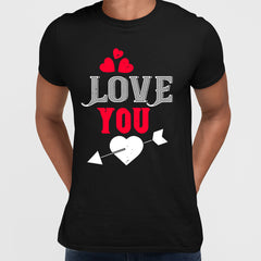 Love you Amor love heart passion & arrow - valentine's day T-shirt edition - Kuzi Tees