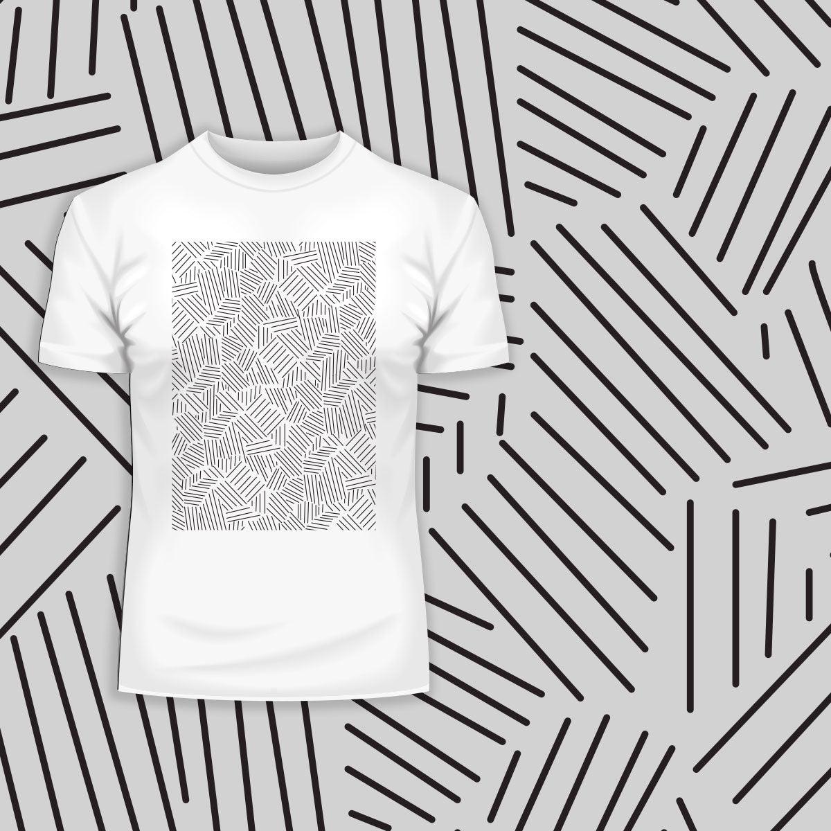 Abstract Straight Line Pattern Organised Chaos - Kuzi Tees