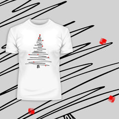Abstract One Line Drawing Christmas Tree - Kuzi Tees