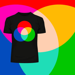 Modern Geometric Elements - Line Dots & Shapes Printed t-shirts Unisex Sample 07 - Kuzi Tees